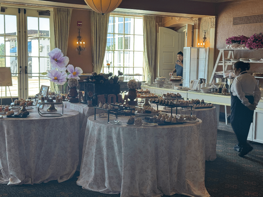 Luxury banquet event hall setup